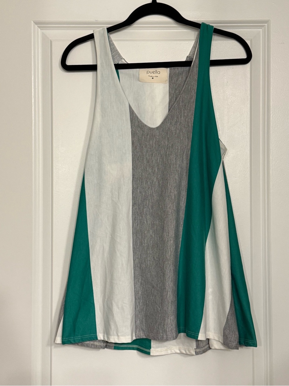 Puella for Anthropologie Colorblock Swing Tunic Tank Top, Size M - Picture 2 of 7
